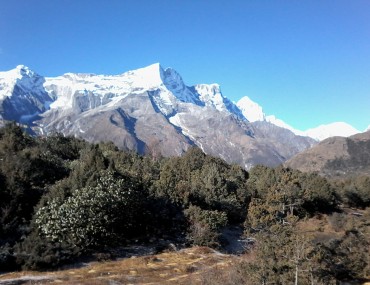 Mt kongde view from syangboche