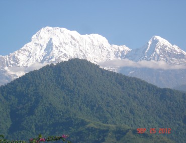 Annapurana and Hiuchuli view from potana,on the way to Mardi Himal Trek