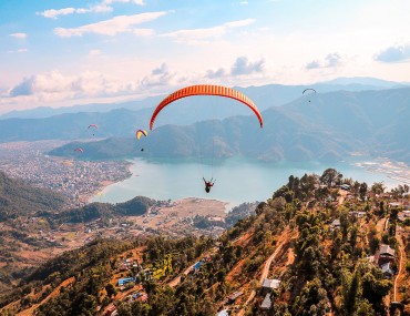 Arial view of Pokhara City
