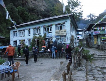 Lama Hotel,second night stop point to Langtang