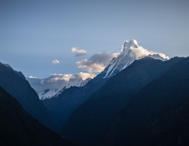 Morning View of Machhapuchre Base Camp